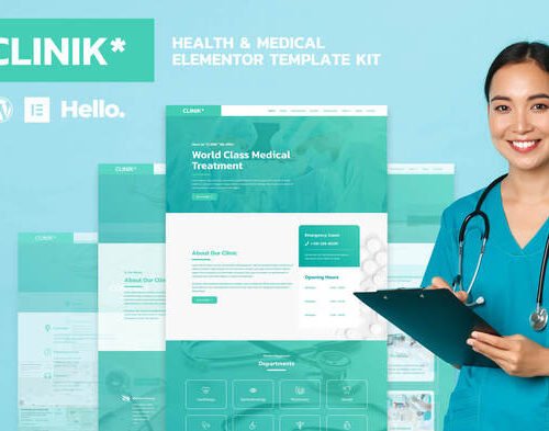 CLINIK - Hospital & Clinical Health Care Elementor Template Kit