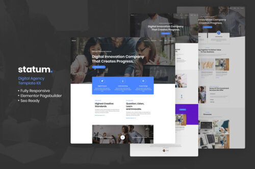 best Statum business website template instant download