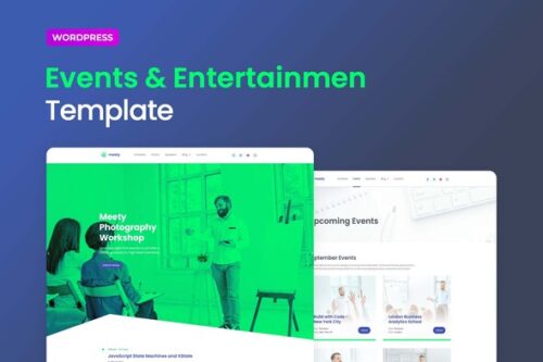 best Meety events template kit instant download