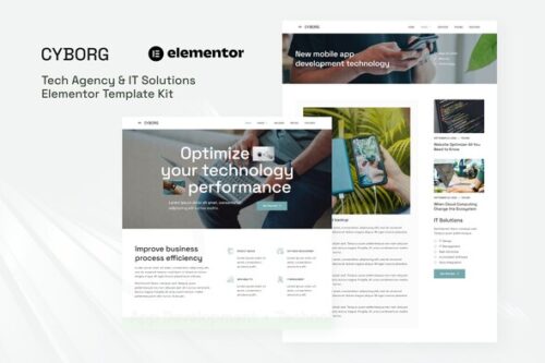 best Cyborg tech agency template instant download