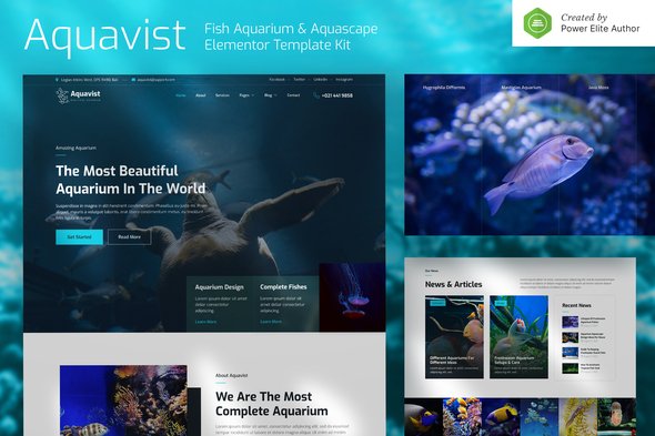 Aquavist – Fish Aquarium & Aquascape Elementor Template Kit Aquavist – Fish Aquarium & Aquascape Elementor Template Kit