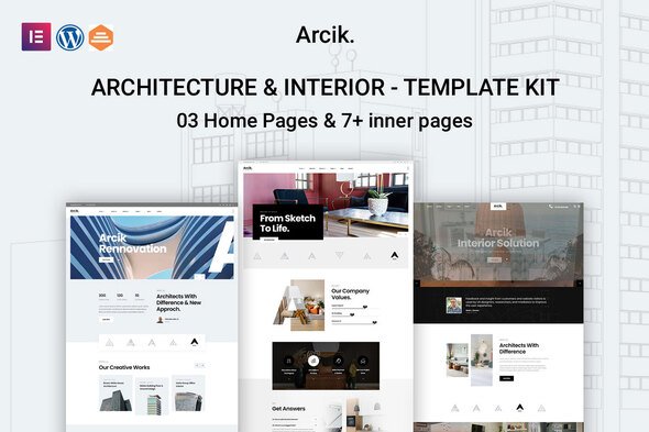 Arcik - Architecture & Interior Elementor Template Kit Arcik - Architecture & Interior Elementor Template Kit