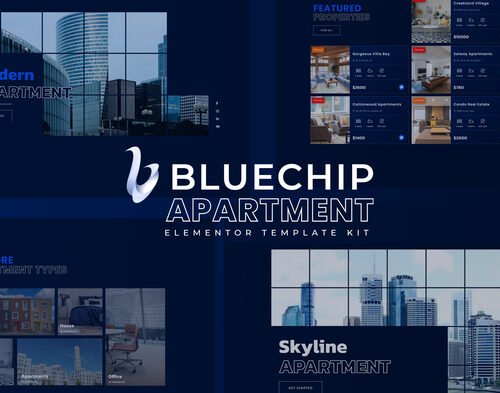 Bluechip - Apartment & Property Elementor Template Kit
