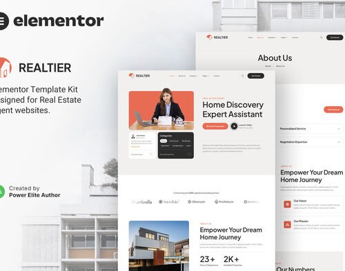 Realtier – Real Estate & Property Agent Elementor Template Kit