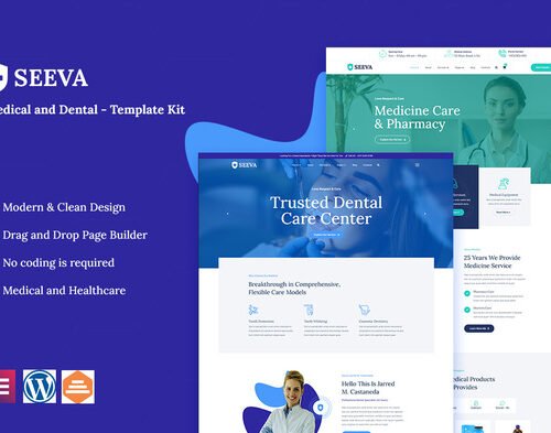 Seeva - Medical & Dental Elementor Template Kit