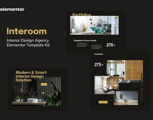 Interoom - Interior Design & Architecture Elementor Template Kit