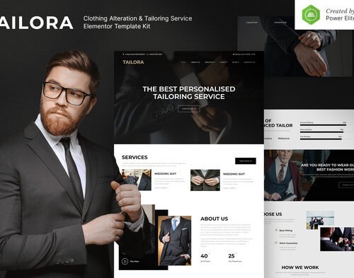Tailora – Clothing Alteration & Tailoring Service Elementor Template Kit
