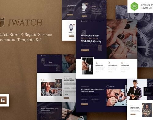JWatch – Watch Store & Repair Service Elementor Template Kit