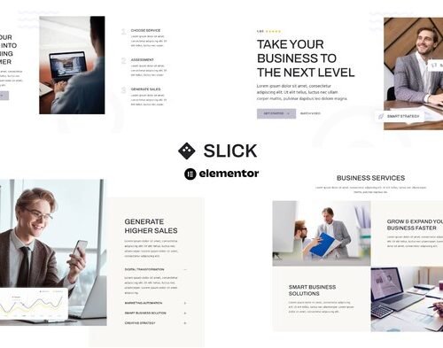 Slick - Multipurpose Business & Marketing Agency Elementor Template Kit