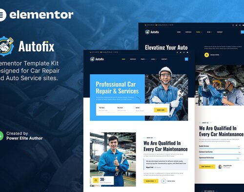 Autofix – Car Repair & Auto Services Elementor Template Kit