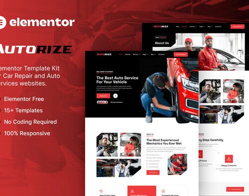 Autorize - Car Repair & Auto Services Elementor Template Kit