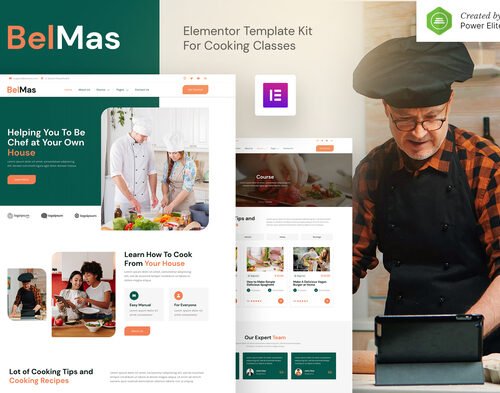 BelMas – Online Cooking Class & Workshop Elementor Template Kit