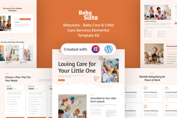 Babysista - Baby Care & Child Care Services Elementor Template Kit Babysista - Baby Care & Child Care Services Elementor Template Kit