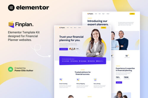 best Finplan Elementor template financial advisor website