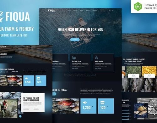 Fiqua – Aqua Farm & Fishery Services Elementor Template Kit