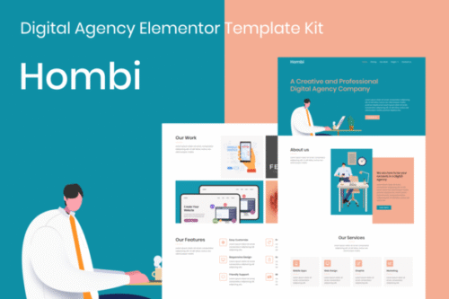 best digital agency template kit instant download