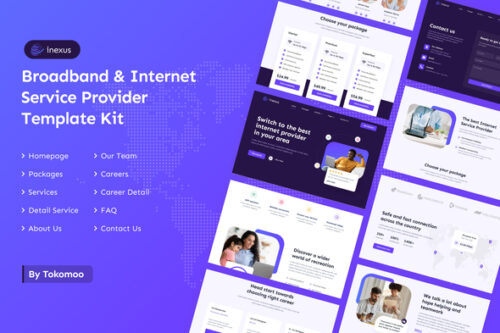 best Inexus ISP Elementor template kit download
