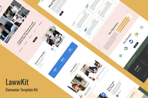 best Lawwkit Elementor template kit download