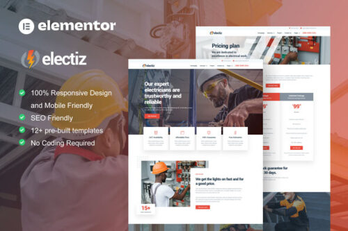 best Electriz electrical services website template
