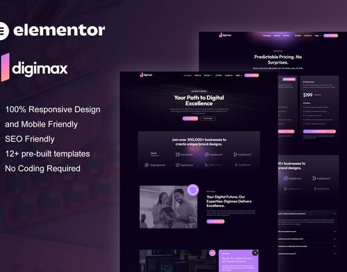 Digimax - Digital Marketing Agency Elementor Pro Template Kit