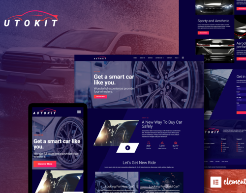 AutoKit - Auto Dealership & Car Listing Elementor Template Kit