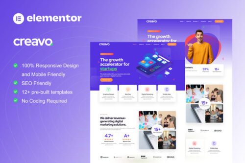 best Creavo creative agency template kit download