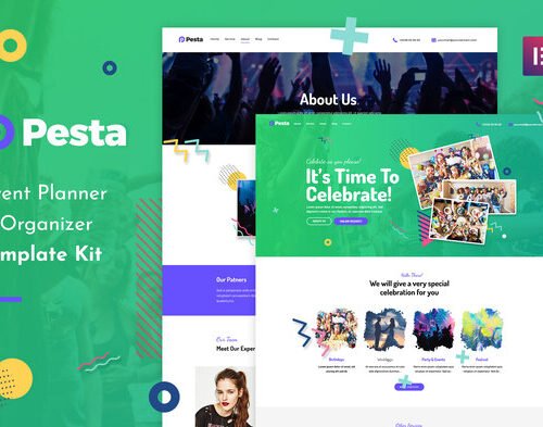 Pesta Kit - Event Planner & Organizer Elementor Template Kit