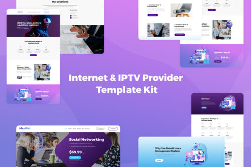 best MaxiNet Elementor template kit instant download