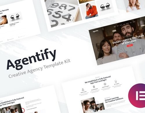 Agentify | Personal Portfolio for Creatives Elementor Template Kit