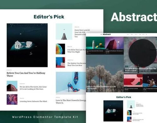 Abstract - Blog & Magazine Elementor Template Kit