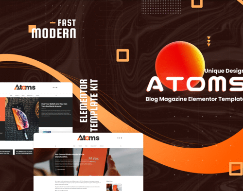 Atoms - Blog & Magazine Elementor Template Kit