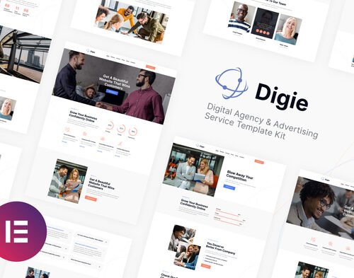 Digie | Digital Agency & Advertising Service Elementor Template Kit