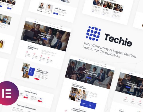Techie | Tech Company & Digital Startup Elementor Template Kit