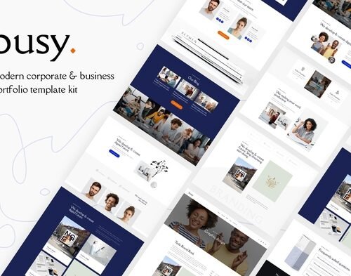 Busy | Modern Corporate & Business Portfolio Elementor Template Kit