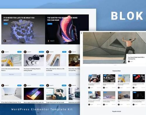 Blok - Blog & Magazine Elementor Template Kit