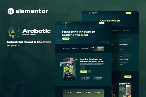 Arobotic - Industrial Robot & Machine Elementor Template Kit Arobotic - Industrial Robot & Machine Elementor Template Kit