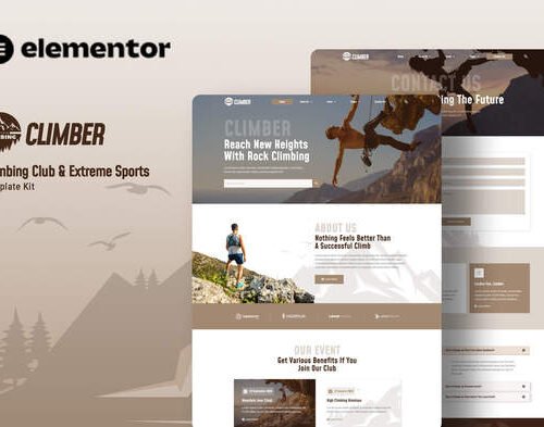 Climber - Climbing Club & Extreme Sports Elementor Template Kit