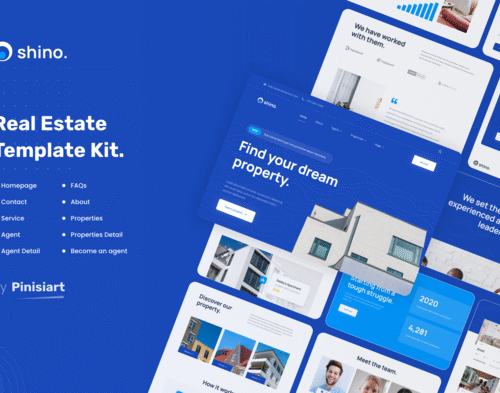 Shino - Apartment & Single Property Real Estate Elementor Template Kit