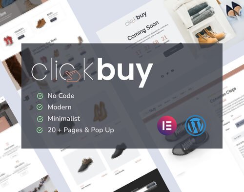 Clickbuy - Shoe Store Elementor Pro Template Kit