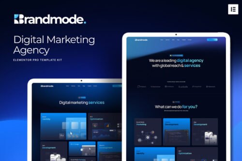 Brandmode - Digital Marketing Agency Elementor Pro Template Kit