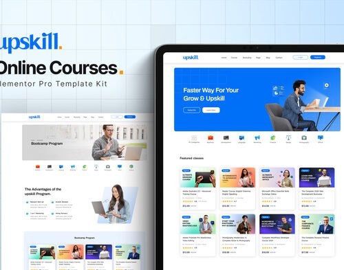 Upskill - Online Course Elementor Pro Template Kit