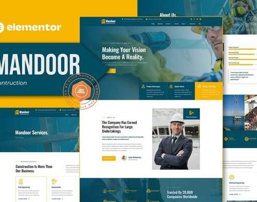 Mandoor - Construction Elementor Pro Template Kit