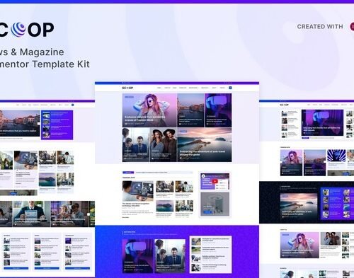 Scoop - News & Magazine Elementor Pro Template Kit