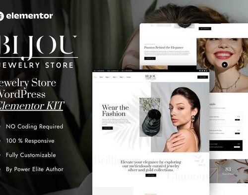 Bijou - Jewelry Store Elementor Pro Template Kit