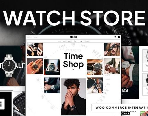 Clocki - Watch Store Elementor Pro Template Kit
