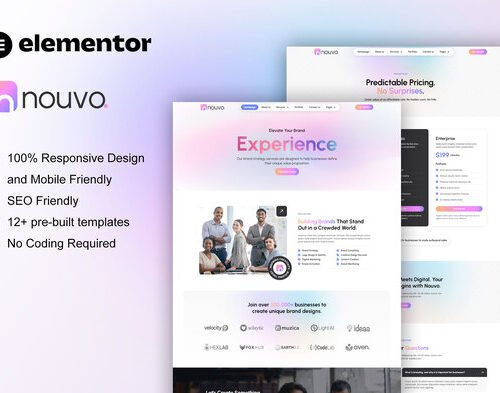 Nouvo - Digital Marketing Agency Elementor Pro Template Kit