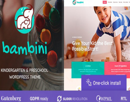 Bambini Theme 1.2.9 - Kindergarten & Pre-School Theme