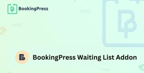 BookingPress Waiting List Addon management interface showing customer queue and appointment status in WordPress.