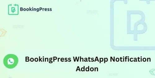 BookingPress WhatsApp Notification Addon settings page showing automated message templates for WordPress bookings.