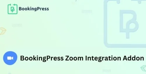 BookingPress Zoom Integration Addon settings panel in WordPress dashboard